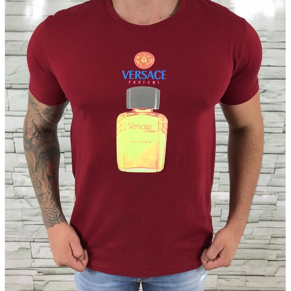 camiseta versace vermelha