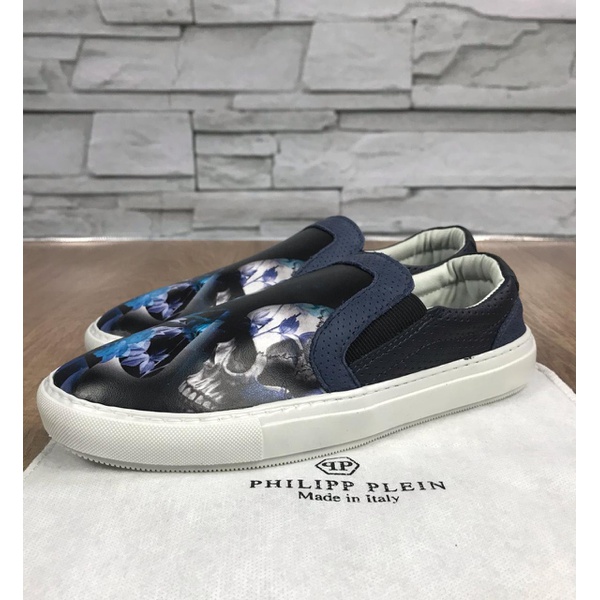 Sapato mocassim em couro Philipp Plein – Importados de Grife