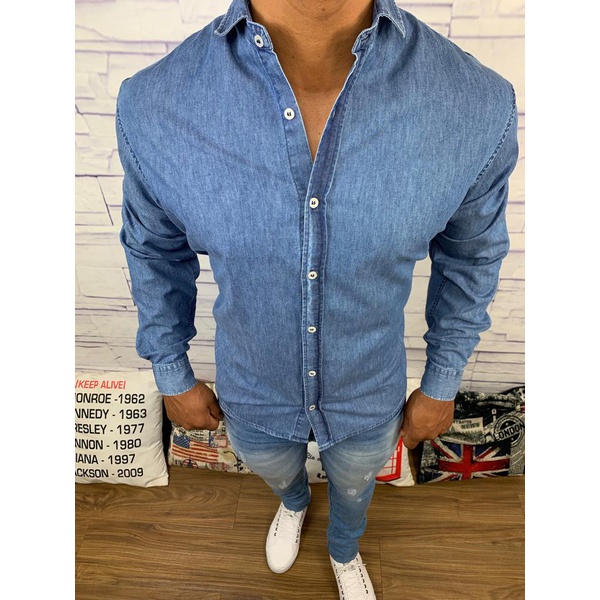 jeans camisa social