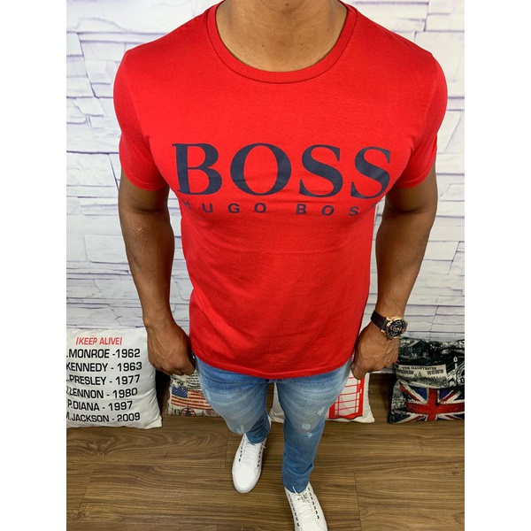 Camiseta Hugo Boss - Vermelha⭐