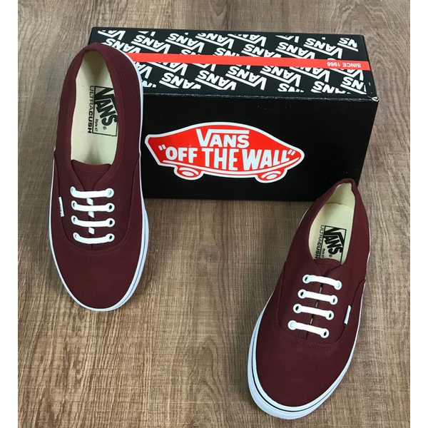 Sapatênis Vans Authentic - Todo Marsala | Out in Store