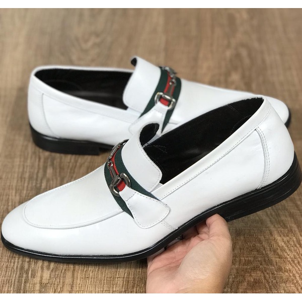 Sapato Social Gucci Branco | EMEJOTA MODA JOVEM