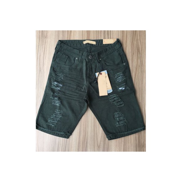 bermuda jeans verde