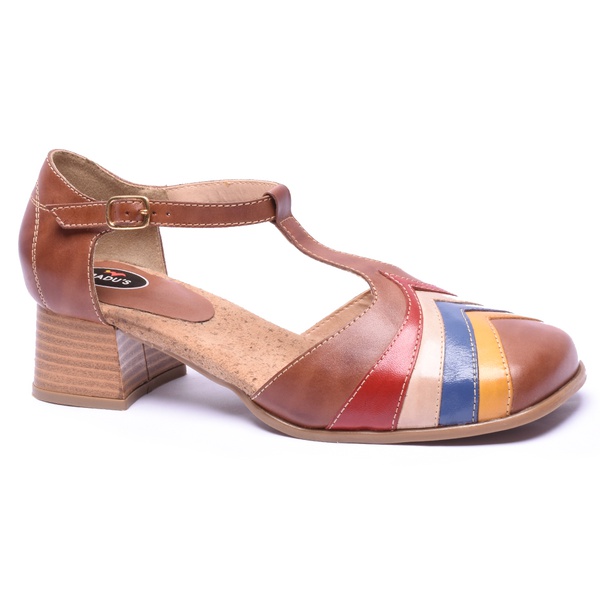 sandalia feminina couro