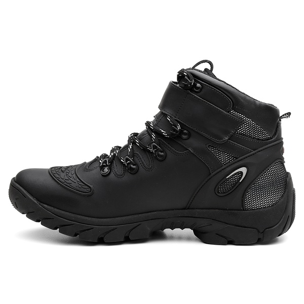 bota masculina motoqueiro em couro venetto