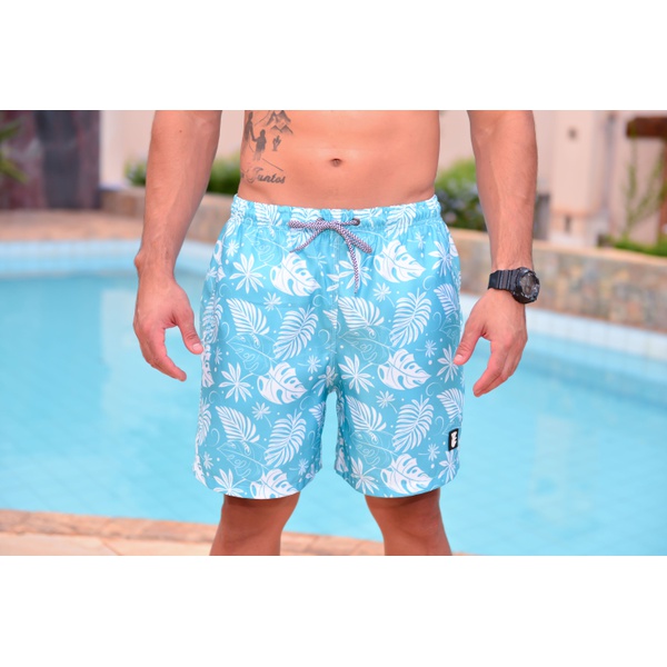 short de estampa masculino