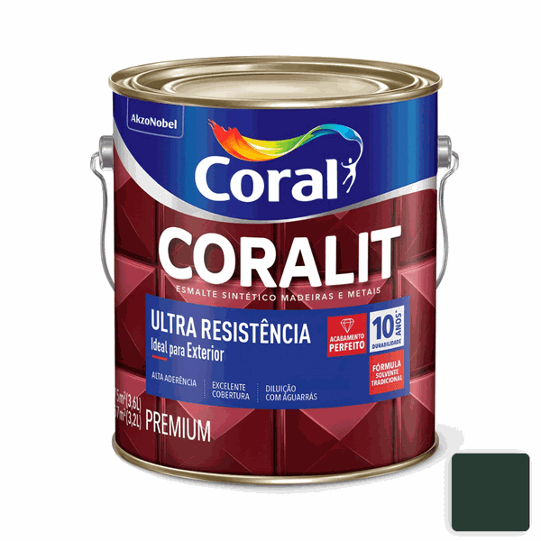 Coralit Ultra Resistência (Verde Colonial/Alto Brilho) 3,6L