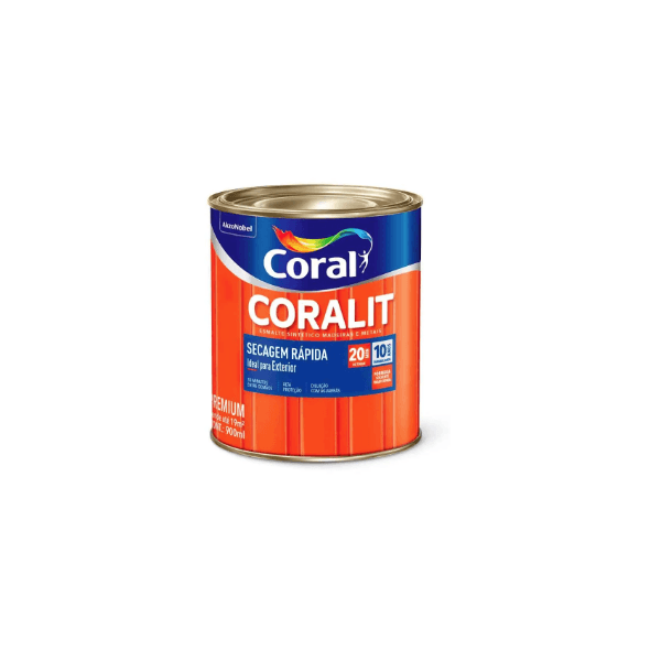 Coralit Secagem Rápida Acetinado Branco 900ML - Coral