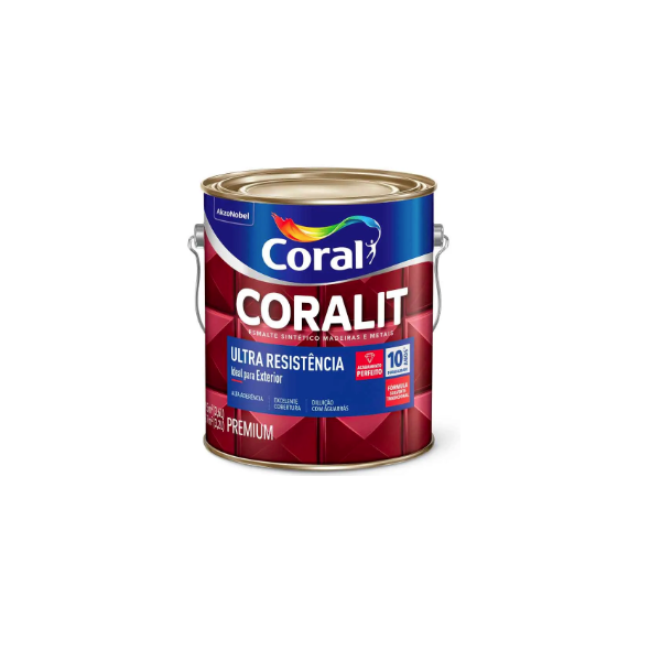 Coralit Ultra Resistencia Alto Brilho 3,6L Coral 