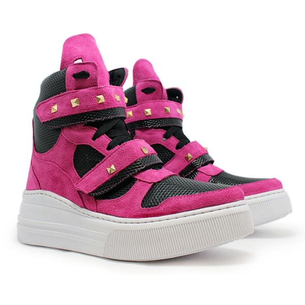 Tênis Sneaker Crossfit Rosa Pink com Preto