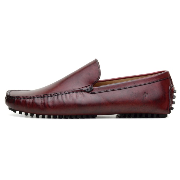 Sapato Casual Angel em Pele Vermelho | Sapatos rasos | Dott.pt