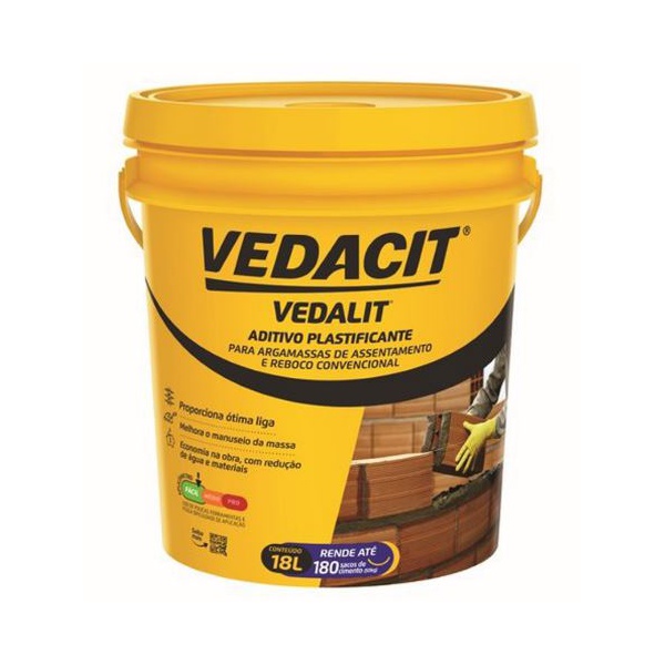 Aditivo Plastificante Vedalit 18L - Vedacit