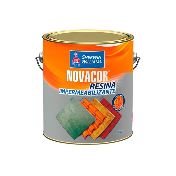 Resina Brilhante Impermeabilizante Incolor 3 6 Litros Novacor Construtintas