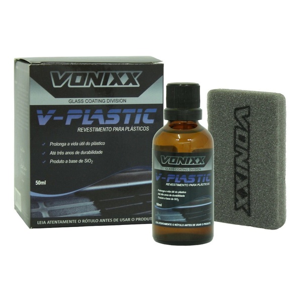 Vitrificador para Plásticos Até 2 Anos de Proteção 50ml - V-Plastic - Vonixx
