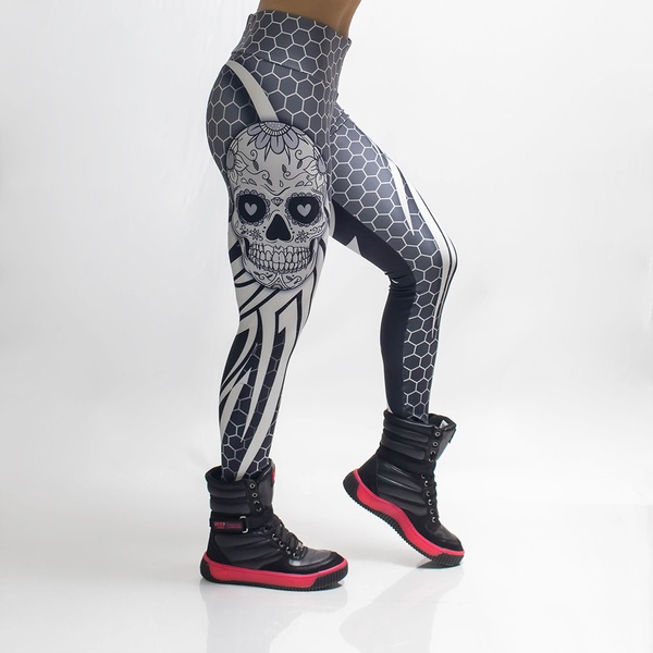 Calça Legging Criativa Fit Cinza | CRIATIVAROUPASFITNESS