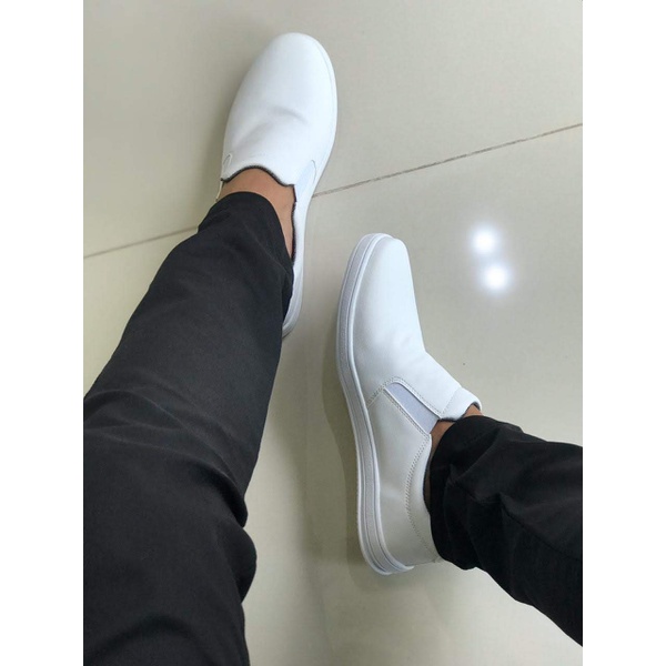 Slip Masculino CRshoes Elastico laterial Branco Copia | CRSHOES