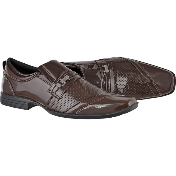 Sapato masculino social CR shoes verniz marsala com brinde carteira |  CRSHOES