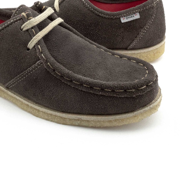 Sapato Cacareco Café em couro natural, forrado em tecido poliéster e solado  crepe em borracha látex. | DALESHOES