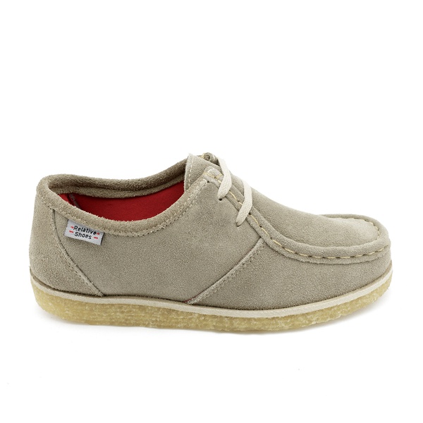 Sapato Cacareco Cáqui em couro natural, forrado em tecido poliéster e  solado crepe em borracha látex. | DALESHOES