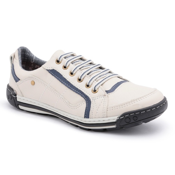 Sapatênis Masculino Daleshoes Street Areia em couro natural, forrado em  tecido poliéster com solado bicolor em TR. | DALESHOES