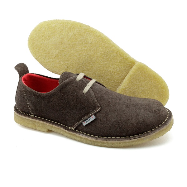 Sapato Safari Casual Café em couro Legitimo, forrado em tecido poliéster,  com solado em borracha látex. | DALESHOES