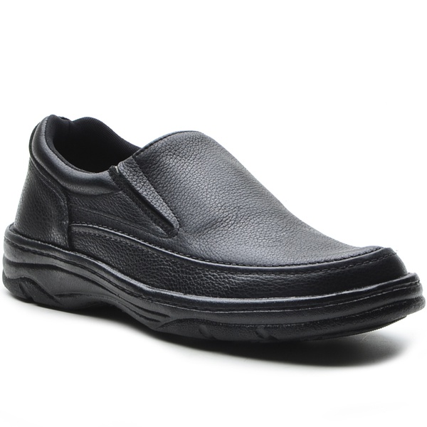 Sapato Masculino Conforto Elástico Preto