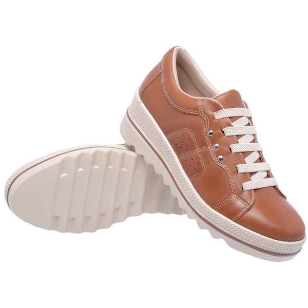 tenis em couro legitimo feminino