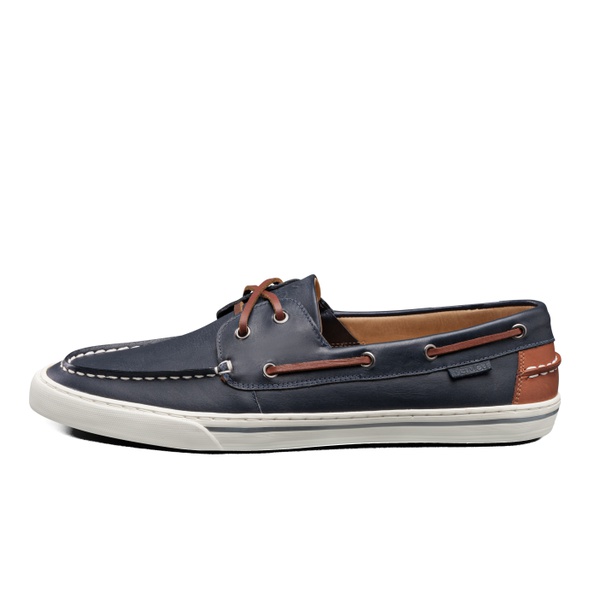Sider Masculino em Couro Azul Marinho - Hoover