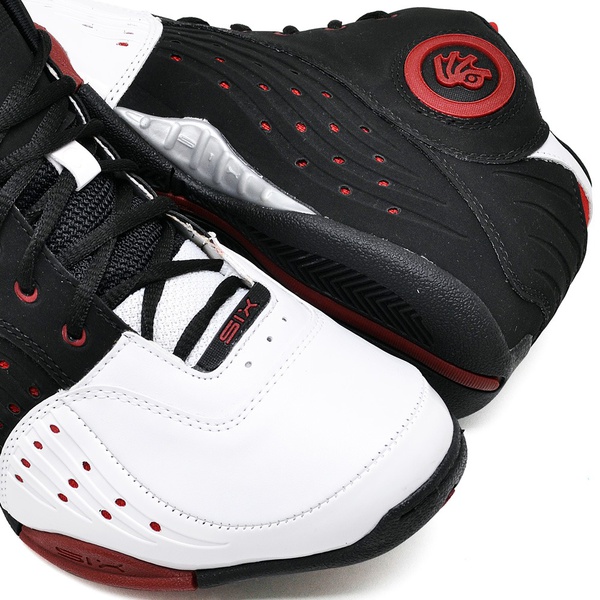 Tênis Masculino Basquete Six Street Preto e Vermelho | D\u0026R SHOES