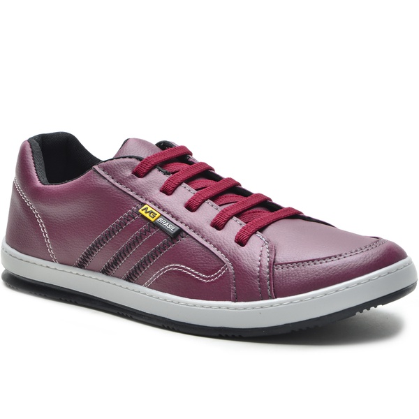 tenis vermelho escuro