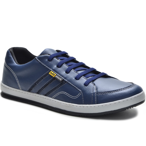 tenis couro sintetico masculino