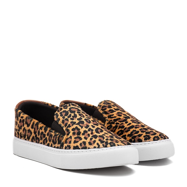 tenis slip on feminino de onça