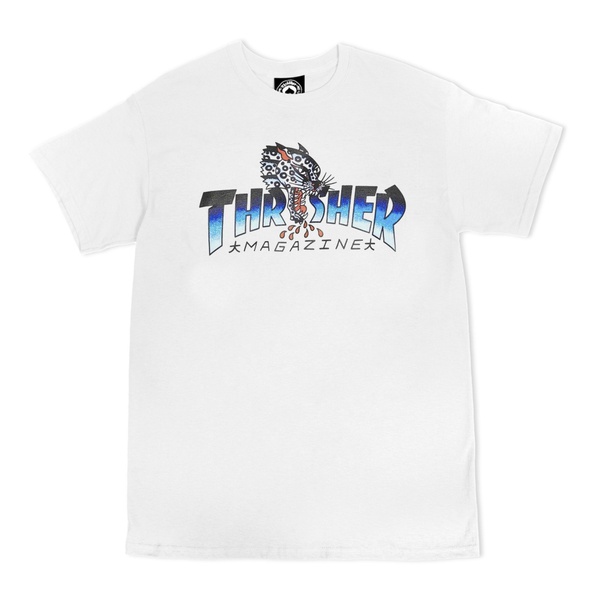 Camiseta Thrasher Leopard White