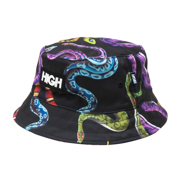 Bucket Hat High Snake Black