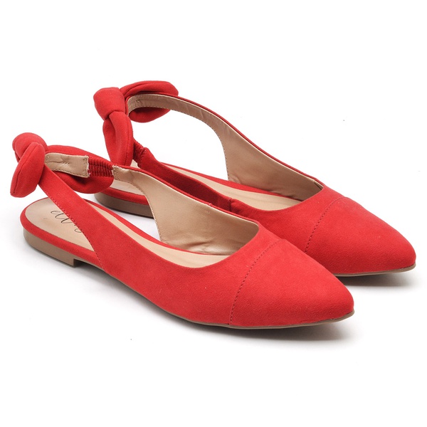 sapatilha feminina aberta atras