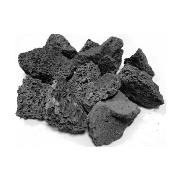 Pedra Vulcânica Preta Para Lareira Ou Churrasqueira Pacote 2kg