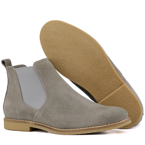 bota chelsea cinza