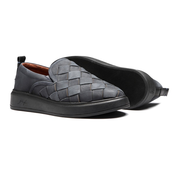 Sapato Masculino Yacht Nobuck Pala Tresse Chumbo | JEF