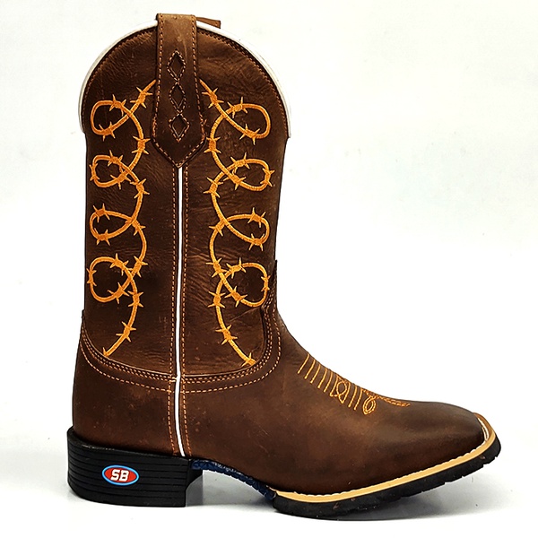 bota texana cano longo