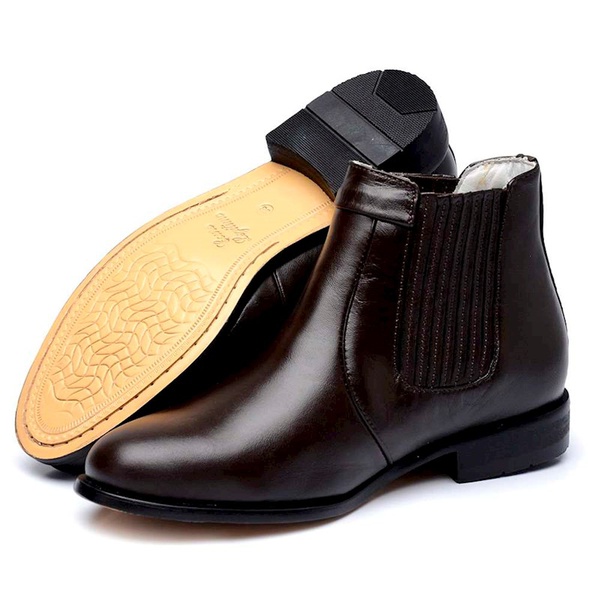 bota social bico fino masculina