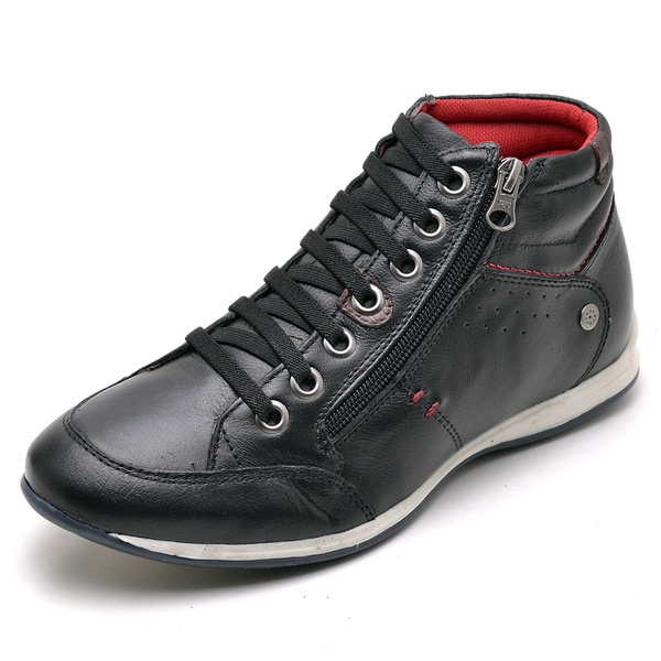 botinha de couro masculina