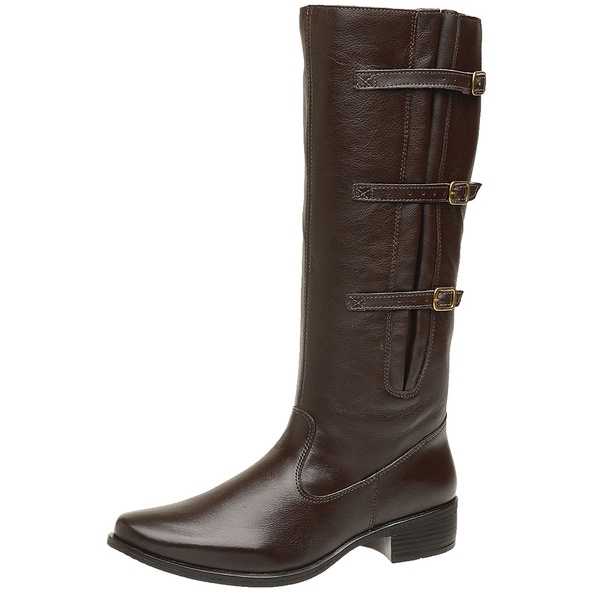 bota feminina em couro legitimo