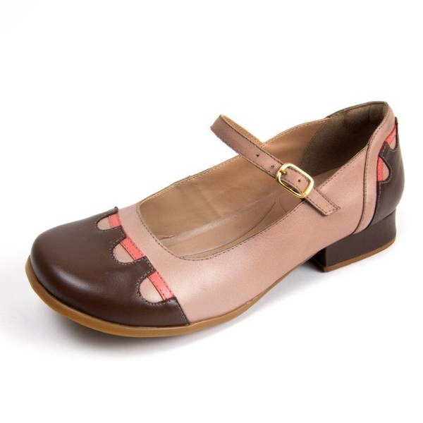 Sapato Retro em Couro Legitimo Rose | Felice Calçados