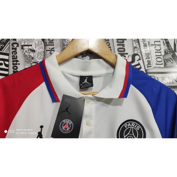 camisa psg polo branca