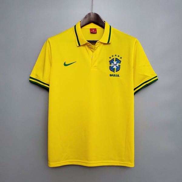 Camisa Gola Polo Brasil 21/22 - Amarelo
