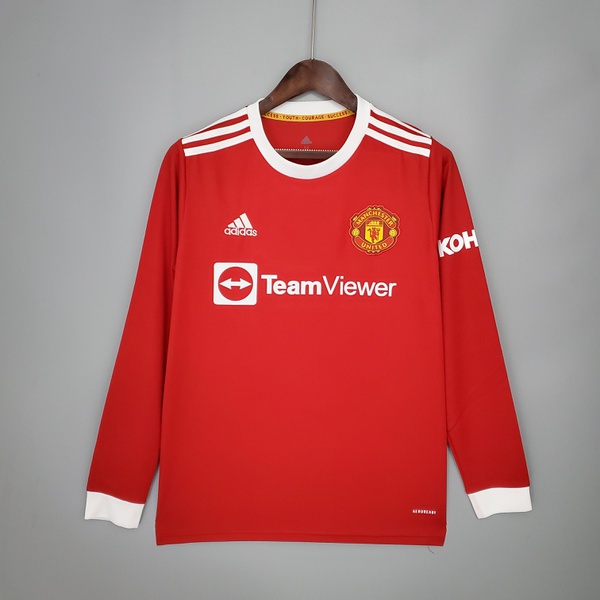 Camisa Manga Comprida Manchester United 1 2021 / 2022