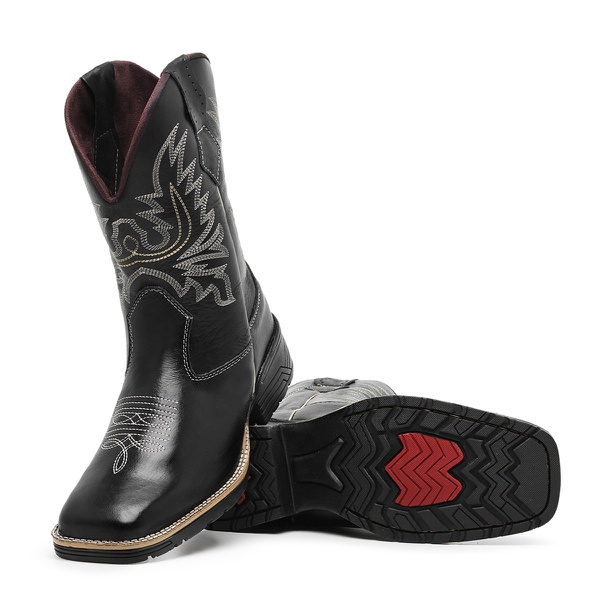 Bota Botina Texana Country Masculina Cano Longo 812 | FRANBOOTS | Calçados  em Couro