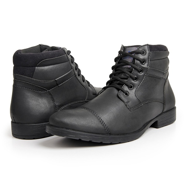 Bota Casual Masculina Stefanini Preto | FRANBOOTS | Calçados em Couro