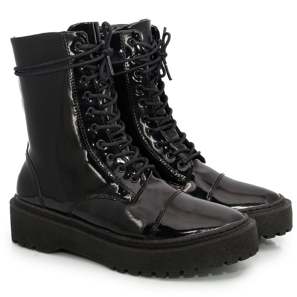 coturno estilo militar