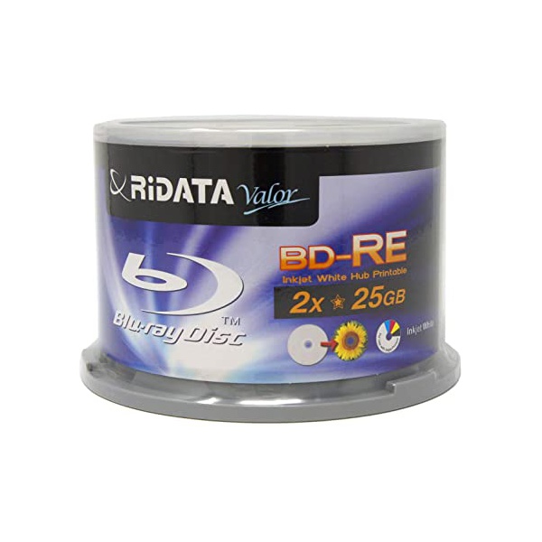 Blu Ray Ridata BD-REGRAVÁVEL 25GB - Printable c/50UN. 